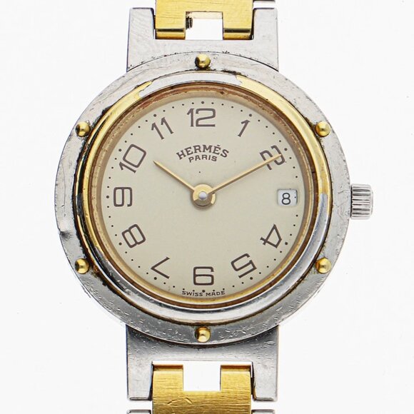 Hermes Accessories - HERMES Watches Gold Plated/Stainless Steel Quartz